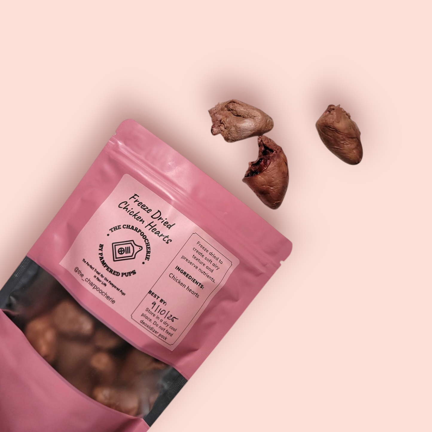 Freeze Dried Chicken Hearts