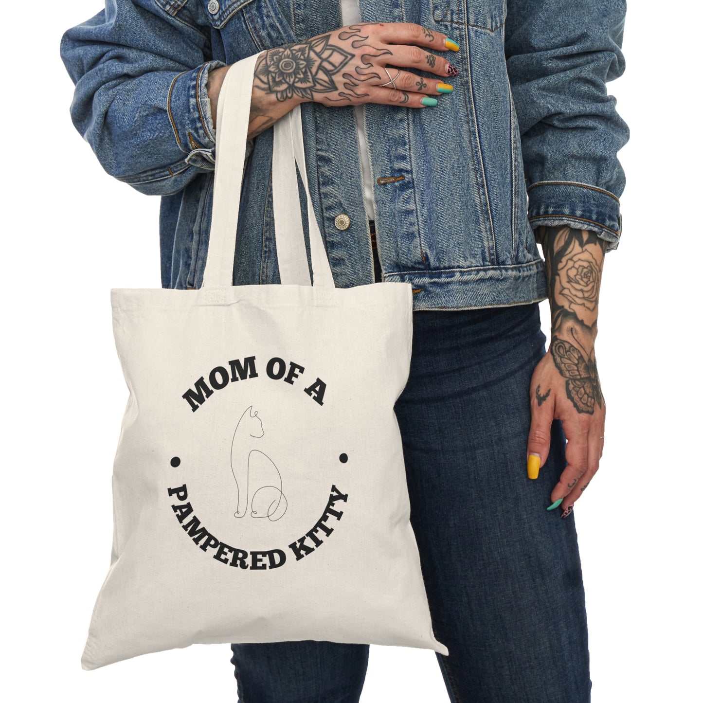 Mom of a Pampered KITTY Tote Bag